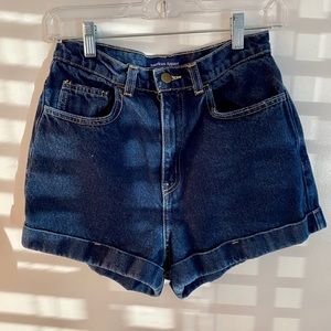 American Apparel High Waisted Mom Denim Shorts
